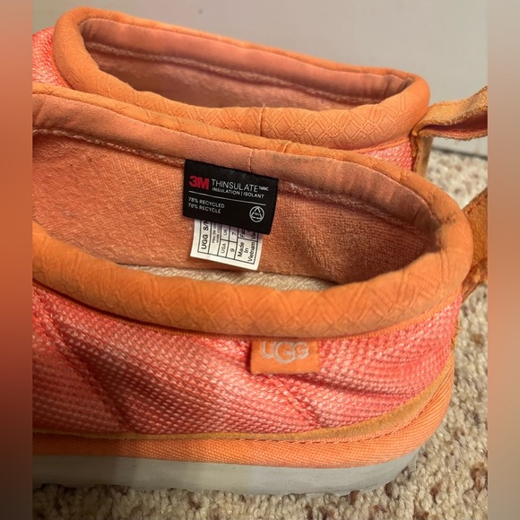 UGG Tasman LTA quilted puffer slippers in orange, 9 - Picture 2 of 10